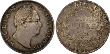 1835.(C) Rupee SW-1.39 MS63