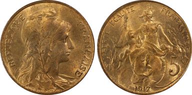 1917 5C Gad-165 F-119 MS65RB