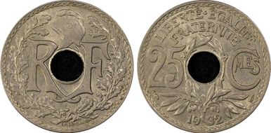 1932 25C Gad-380 F-171 MS64