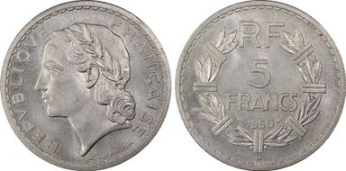 1950-B 5 Fr Gad-766a MS65