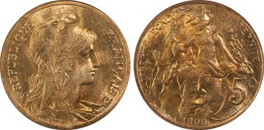 1900 5C Gad-165 F-119 MS65RD