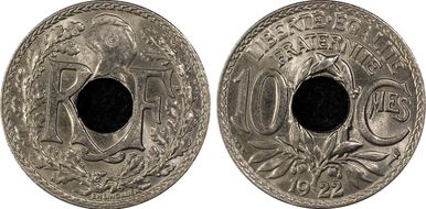 1922 10C Gad-286 F-138 Poissy MS66