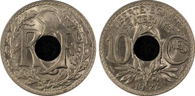 1922 10C Gad-286 F-138 Poissy MS66