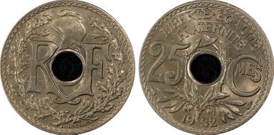 1932 25C Gad-380 F-171 MS66