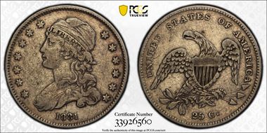 1831 25C Small Letters VF25