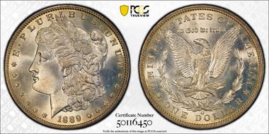 1889-O $1 MS66+ 