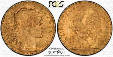 1911 20 Fr Gad-1064a F-535 Refrappe MS64