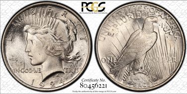 1924 $1 MS65