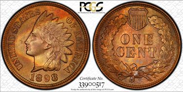 1898 1C MPD FS-402 S-5 (011.66) MS63RB