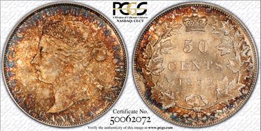 1870 50C LCW MS65