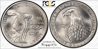 1983-P $1 Olympic MS69