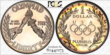 1988-S $1 Olympic PR68+ DCAM