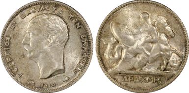 1910(a) Drachma KM-60  Ag MS64