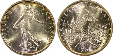 1961 5 Fr Gad-770 F-340 MS66