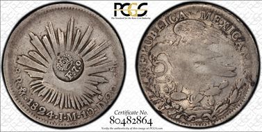(1832-34) 8 R KM-A74 C/M on Mex 8R VG10