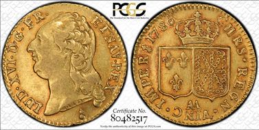 1786-AA L.D'Or Gad-361 No Dot, 1st Sem. XF45