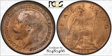 1919 1/4D S-4060 MS63RB