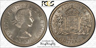 1957(m) Florin PR65