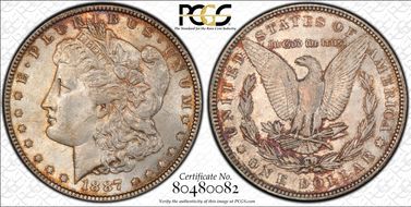 1887 $1 MS63