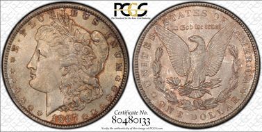 1887 $1 MS64