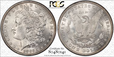 1882 $1 MS62