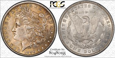 1890 $1 MS62