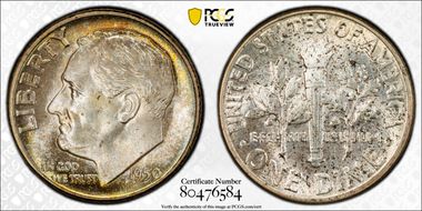 1950 10C MS66+ FB
