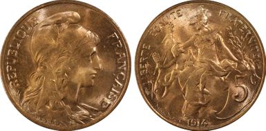 1914 5C Gad-165 F-119 MS66+ RD