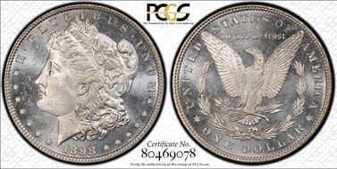 1898 $1 MS64PL