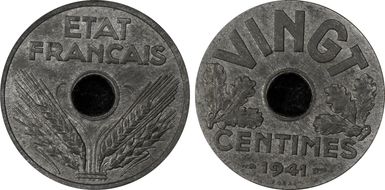 1941 P20C GEM-51.EP Essai Pft Zn SP63