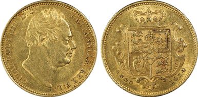 1834 1/2 Sov S-3830 AU55