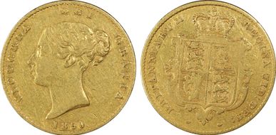 1850 1/2 Sov S-3859 VF35