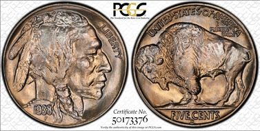 1938-D 5C Buffalo MS67