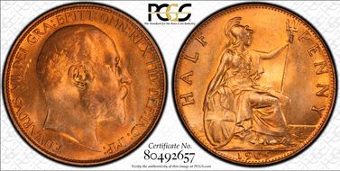 1909 1/2D S-3991 MS64+ RD