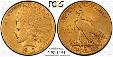1912 $10 VF30