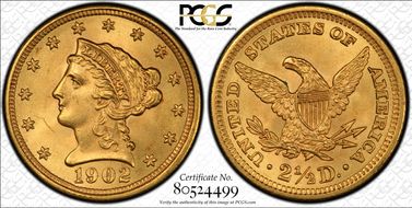 1902 $2.50 MS64