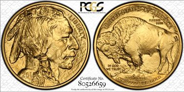 2015 $50 American Buffalo .9999 Fine Gold MS69
