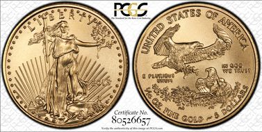 2015 $5 Gold Eagle MS69