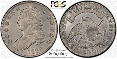 1830 50C Small 0 AU53