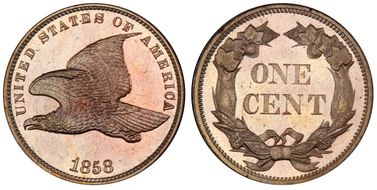 1858 1C Small Letters PR64+ CAM