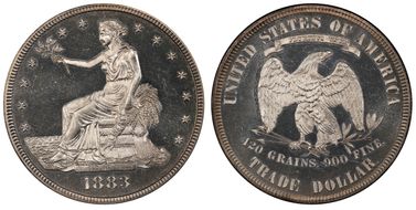 1883 T$1 Trade PR64+ CAM