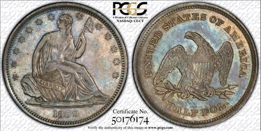 1839 50C No Drapery MS62