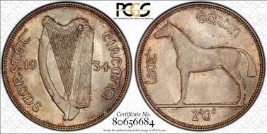 1934 1/2 Cr MS65