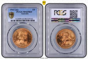 1964 (m) 1D KM-56 MS65RD