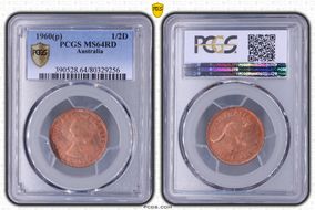 1960 Y. (p) 1/2D MS64RD