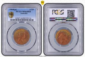 1964 Y. (p) 1/2D MS64RB