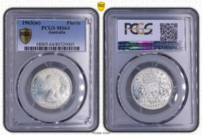 1963(m) Florin MS64