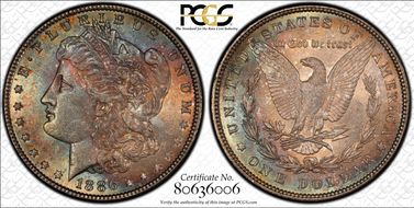 1886 $1 MS63