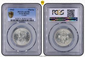 1942 Florin S-4081 AU58