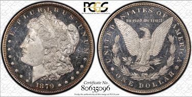 1879 $1 MS63+ DMPL